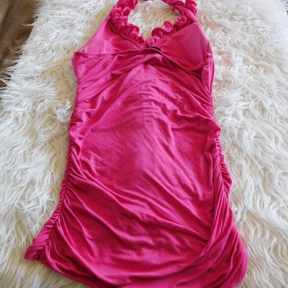 Pretty Pink Ruffled Halter - Picture 3 of 4